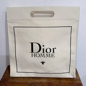 Dior Homme Canvas Fragrance Tote Bag
